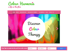 Tablet Screenshot of colourharmonie.com